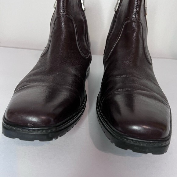 Men's Roberto Rossi Dark Brown Leather Chelsea Ankle Lined Boots Size 42 - Picture 3 of 12